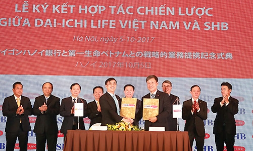 SHB ký gói độc quyền 15 năm với bảo hiểm Dai-ichi Life