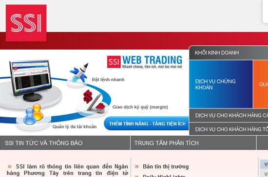 SSI khẳng định không có giao dịch với cá nhân ông Đặng Thành Tâm và Ngân hàng Phương Tây.