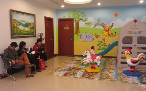 Khu vực khám nhi tại phòng khám quốc tế Vinmec - Royal City.