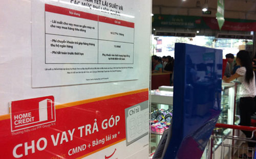 Quy mô tổng dư nợ tín dụng tiêu dùng tại thời điểm 9/2015 vào khoảng 357.000
 tỷ đồng.