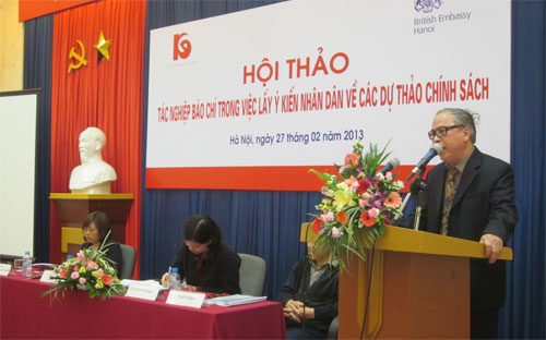 Đã có nhiều ý kiến đánh giá đa chiều về hoạt động báo chí trong việc lấy ý kiến nhân dân tại hội thảo.<br>