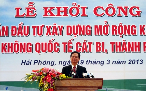 Thủ tướng yêu cầu chính quyền
 thành phố Hải Phòng, các bộ ngành liên quan và các nhà thầu thực hiện 
dự án theo đúng quy định của pháp luật và đảm bảo tiến độ.