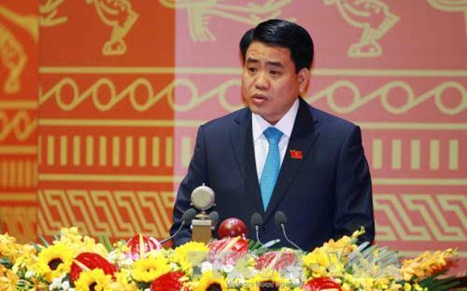 Chủ tịch Hà Nội Nguyễn Đức Chung tại Đại hội 12.