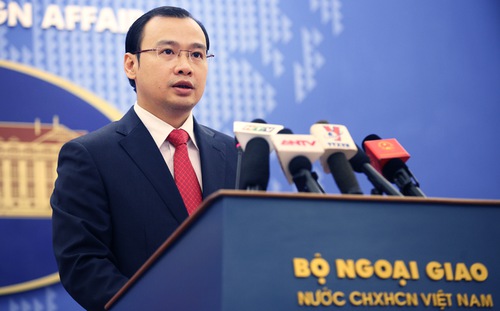 Người phát ngôn Bộ Ngoại giao Việt Nam, ông Lê Hải Bình.<br>
