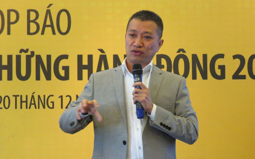 Ông Trần Kinh Doanh, Phó tổng giám đốc Công ty Cổ phần Thế Giới Di Động.<br>