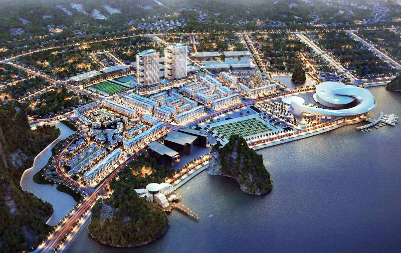 Phối cảnh một góc đô thị thành phố Hạ Long, Quảng Ninh trong thời gian tới. Quảng Ninh là một trong những tỉnh dự kiến sẽ có đơn vị hành chính - kinh tế đặc biệt.