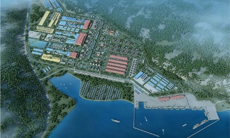 Phối cảnh dự án thép của Hoa Sen, đặt tại Ninh Thuận.