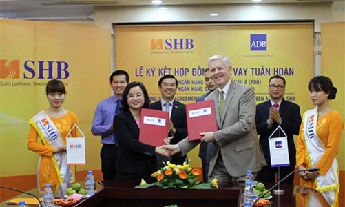 SHB ký hai hợp đồng tiếp vốn từ ADB, hạn mức 150 triệu USD