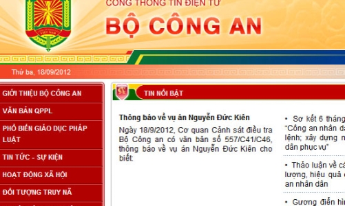 Bộ Công an thông tin thêm về vụ án Nguyễn Đức Kiên