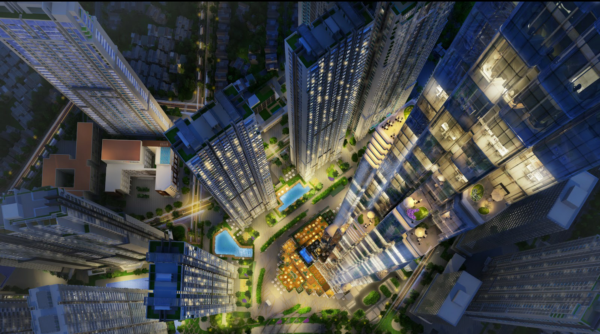 Một góc bản phối cảnh dự án Vinhomes Central Park.<br>