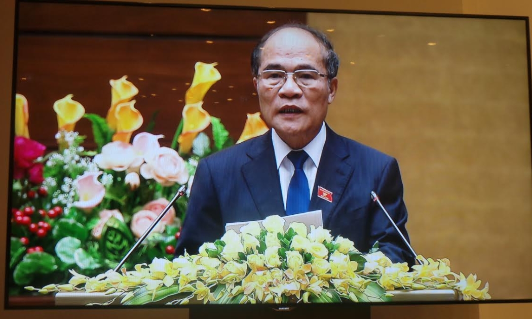 Chủ tịch Quốc hội Nguyễn Sinh Hùng.<br>