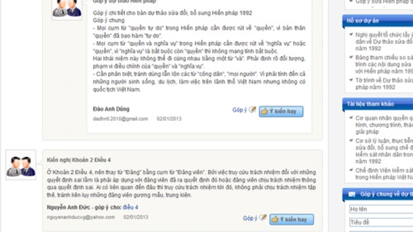 Dự thảo sửa Hiến pháp và bước tiến về quyền con người