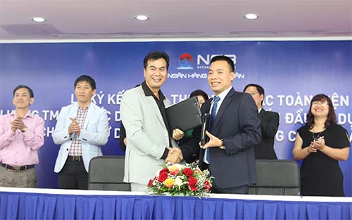 Lễ ký hợp tác giữa NCB với công ty ICC.<br>