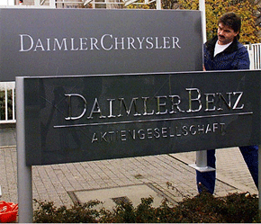 Cách đây 9 năm, Daimler-Benz trở thành DaimlerChrysler.
