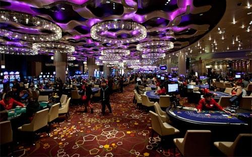 Bên trong một sòng bạc ở Macau.<br>