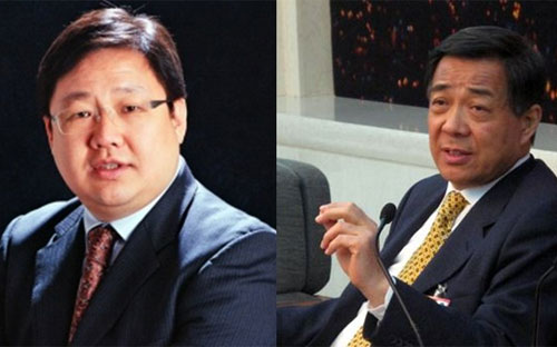 Từ Minh (trái) và Bạc Hy Lai.<br>