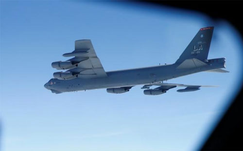 Một máy bay ném bom B-52 của Mỹ - Ảnh: Reuters.<br>