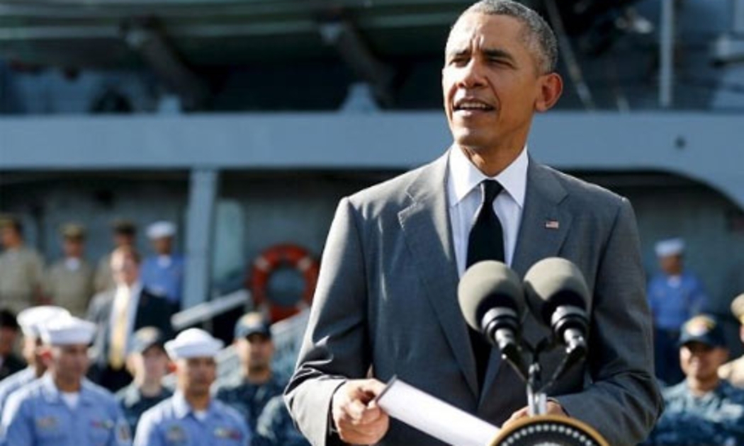 Tổng thống Mỹ Barack Obama phát biểu tại cảng Manila của Philippines ngày 17/11.