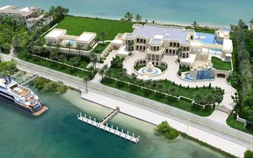 Dinh thự Palais nhìn từ trên cao.<br>