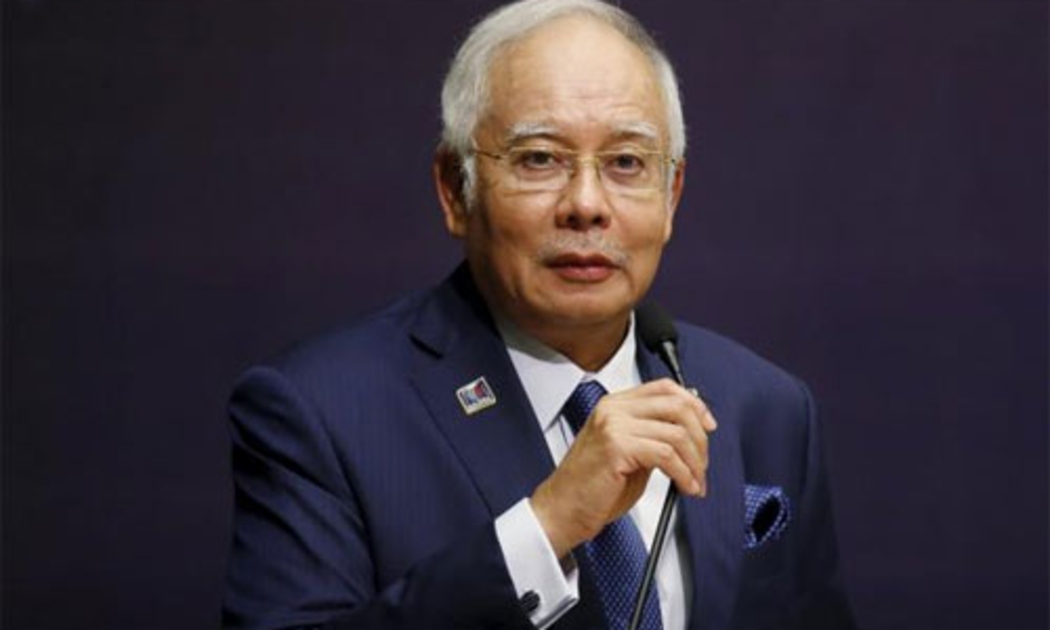 Thủ tướng Malaysia Najib Razak phát biểu về nguy cơ IS ngày 25/1 - Ảnh: Reuters.