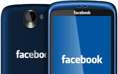 Một thiết kế điện thoại thông minh của Facebook - Ảnh: Wired.<br>