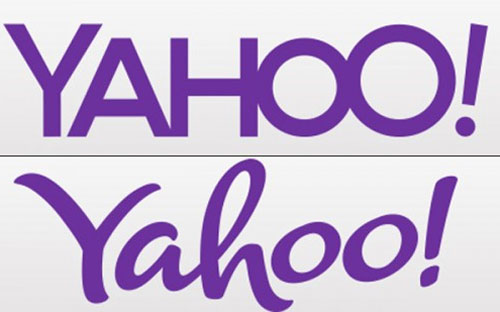 Hai trong số những logo mà Yahoo đã đưa ra trong chiến dịch "30 ngày thay đổi".<br>