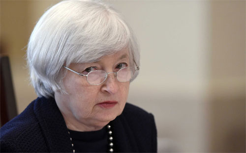 Chủ tịch FED, bà Janet Yellen.<br>