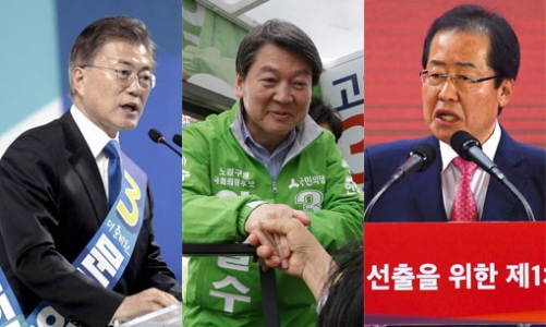 Lộ diện 3 ứng cử viên Tổng thống Hàn Quốc