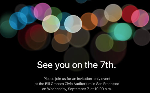 Giấy mời của Apple cho sự kiện ngày 7/9 - Ảnh: CNN Money.<br>