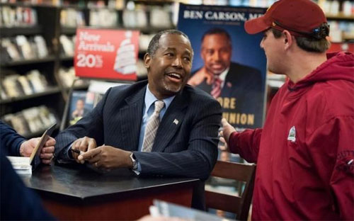 Ông Ben Carson, ứng cử viên tổng thống Mỹ - Ảnh: Reuters.<br>