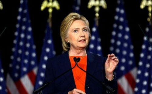 Ứng cử viên tổng thống Mỹ Hillary Clinton - Ảnh: Reuters.<br>