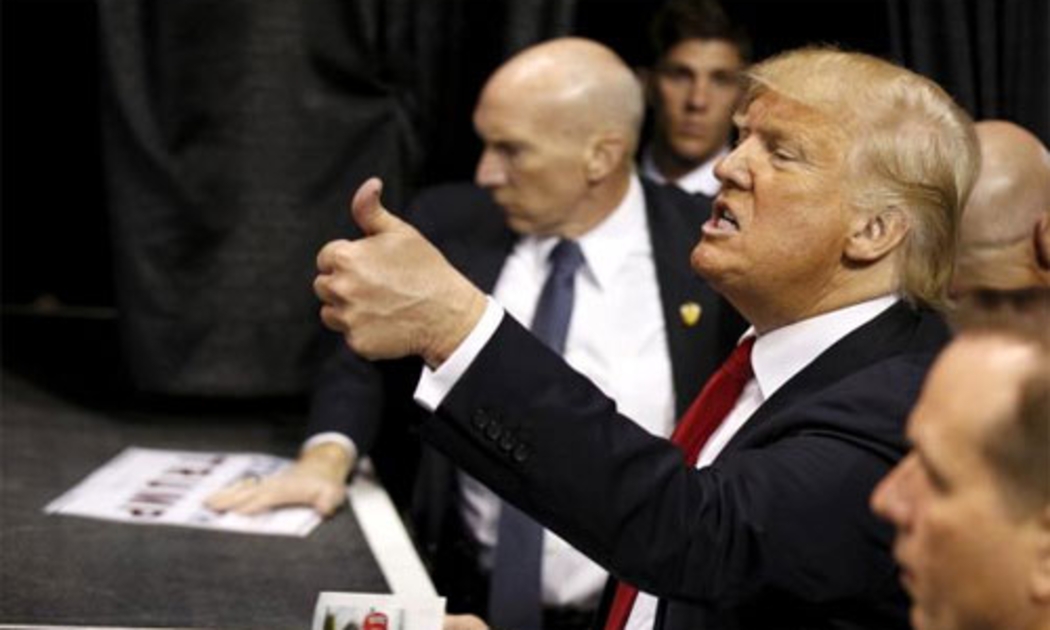 Dù cuộc đua giành ghế đại diện đảng vẫn tiếp tục, loạt chiến thắng của Trump đã làm giảm khả năng diễn ra một kỳ đại hội môi giới (brokered convention) của Đảng Cộng hòa tại Cleveland vào tháng 7 tới - Ảnh: Reuters.