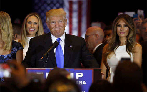 Chiến dịch tranh cử của Trump được đánh giá là hiệu quả với một ngân sách hạn hẹp - Ảnh: Reuters/WSJ.<br>