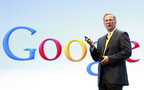 Ông Eric Schmidt, Chủ tịch điều hành Google - Ảnh: Reuters.<b><br></b>