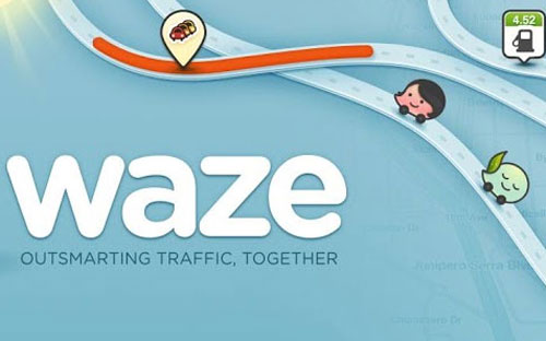Ứng dụng bản đồ giao thông của hãng Waze Mobile đang trở thành tâm điểm chú ý của nhiều hãng công nghệ lớn trên thế giới như Apple, Facebook, Google - Ảnh: The Tech.<br>