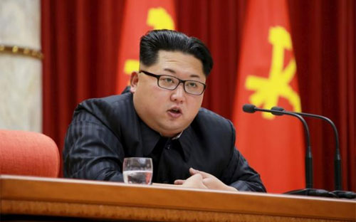 Nhà lãnh đạo Triều Tiên Kim Jong Un - Ảnh: Reuters/KCNA.<br>