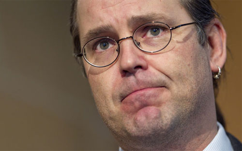 Ông Anders Borg, Bộ trưởng Bộ Tài chính Thụy Điển - Ảnh: Bloomberg.<br>