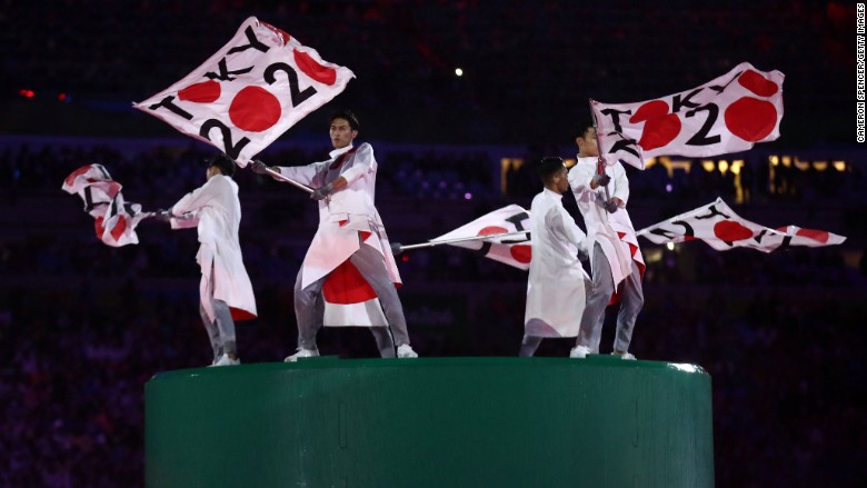Các vũ công Nhật Bản trình diễn trong lễ bế mạc Thế vận hội mùa hè Rio 2016 - Ảnh: Getty/CNN.<br>