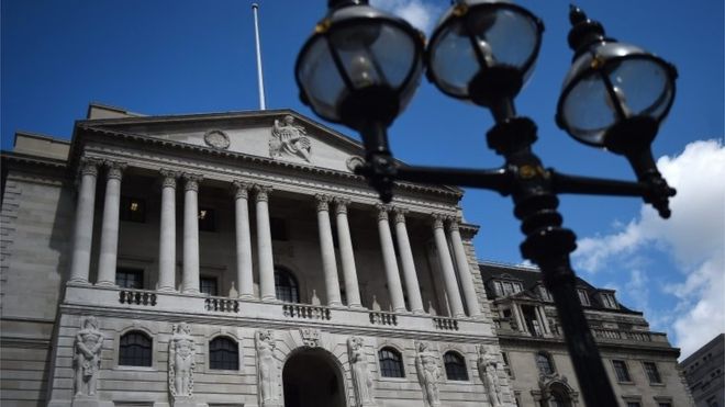 Trụ sở Ngân hàng Trung ương Anh (BoE) ở London, Anh - Ảnh: EPA/BBC.<br>