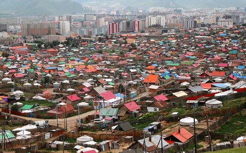 Thủ đô Ulaanbaatar của Mông Cổ - Ảnh: EPA/WSJ.<br>