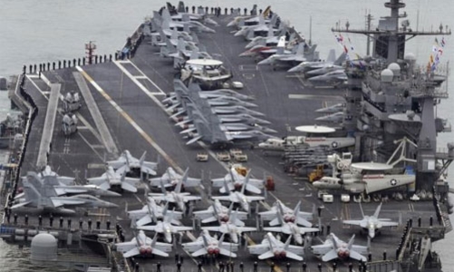 Tàu do thám Trung Quốc bám theo chiến hạm Mỹ