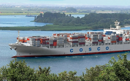 Một con tàu của Cosco - Ảnh: China Daily.<br>