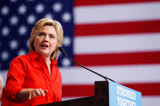 Ứng cử viên Tổng thống Mỹ Hillary Clinton - Ảnh: Reuters.<br>