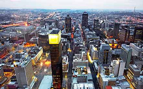 Một góc thành phố Johannesburg của Nam Phi - Ảnh: Guardian.<br>