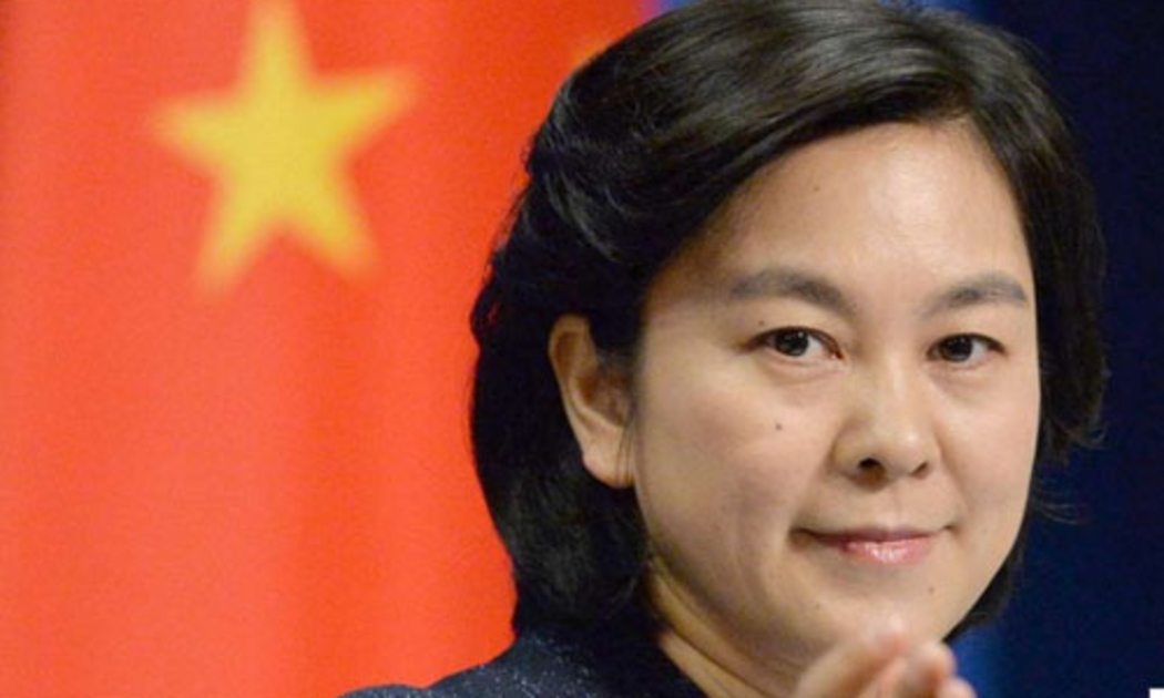 Phát ngôn viên Bộ Ngoại giao Trung Quốc Hoa Xuân Oánh - Ảnh: Kyodo/SCMP.