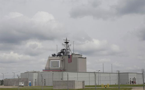 Trung tâm chỉ huy lá chắn tên lửa mà Mỹ triển khai ở Romania ngày 12/5 - Ảnh: Reuters.<br>