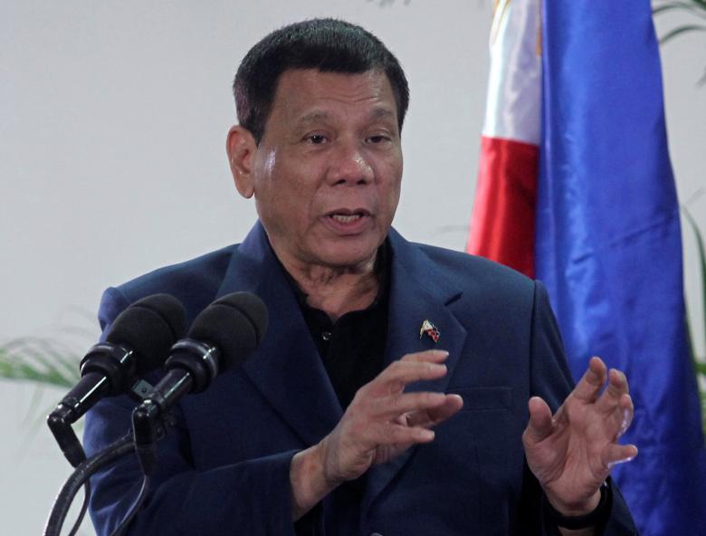 Tổng thống Philippines Rodrigo Duterte - Ảnh: Reuters.<br>