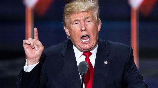 Ứng cử viên Tổng thống Mỹ Donald Trump - Ảnh: Getty/CNBC.<br>