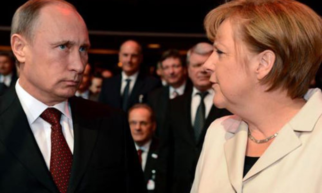 Tổng thống Nga Vladimir Putin đang có mặt tại hội chợ thương mại ở Hannover của Đức - Ảnh: RT.