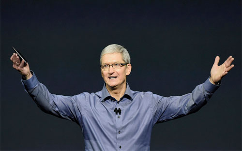 Tim Cook, CEO hãng công nghệ Apple - Ảnh: Bloomberg.<br>
